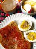 ব্রেড টোস্ট বাটার জ্যাম (bread toast butter jam recipe in Bengali)