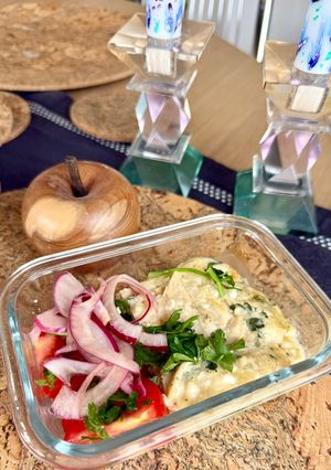 A picture of High protein cheat's cheese bake (lazy achma).