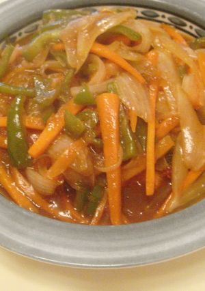 A picture of Everybody's Favorite Salmon Heaped with Vegetable Ankake.