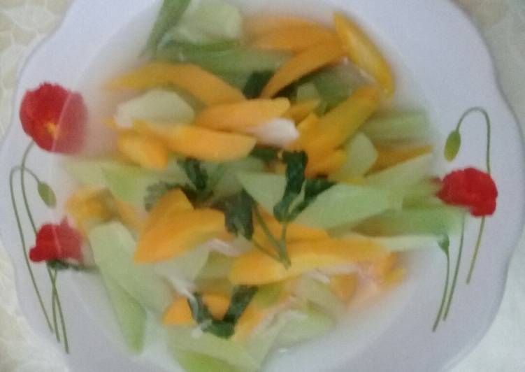 Cara meracik Sayur labu siam plus wortel yang nikmat