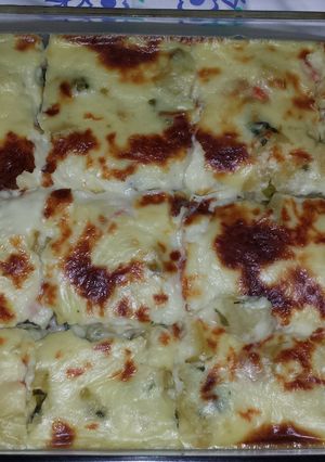 A picture of vegetable casarol.