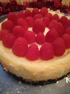Una foto de Tarta sencilla de queso crema