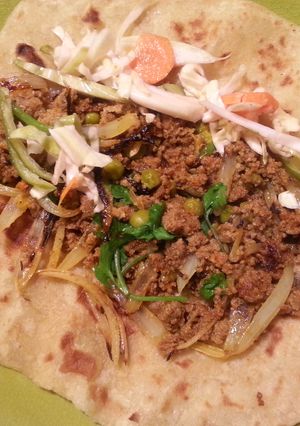A picture of Turkey Keema Paratha Wrap.