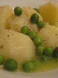 Butter Saute of Spring Potatoes and Green Peas