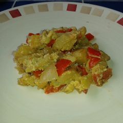 A picture of Pisto (Spanish ratatouille).