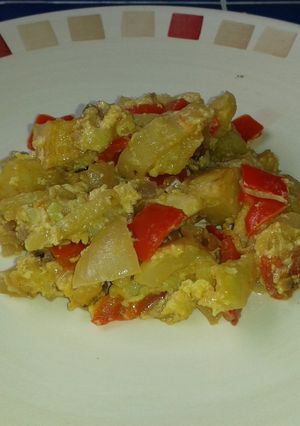 A picture of Pisto (Spanish ratatouille).