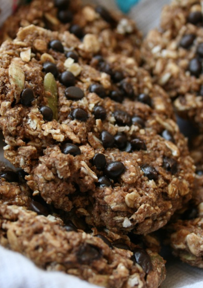 Una foto de Galletas de avena y semillas con chispas de chocolate