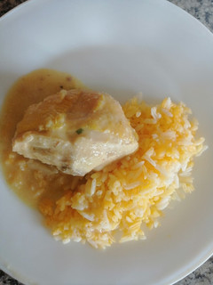 Una foto de Pollo en salsa de coco