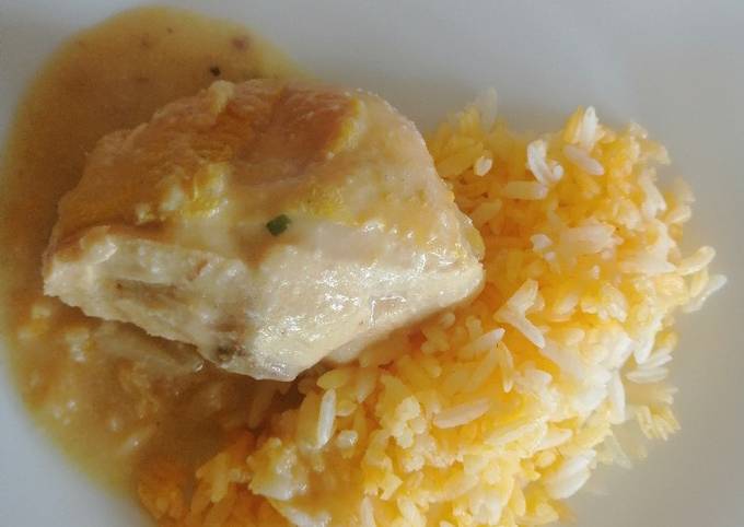 Pollo en salsa de coco Receta de Daniela Jacome- Cookpad