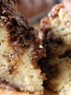 A picture of Sig's Pistachio Nut Crumble Cake.