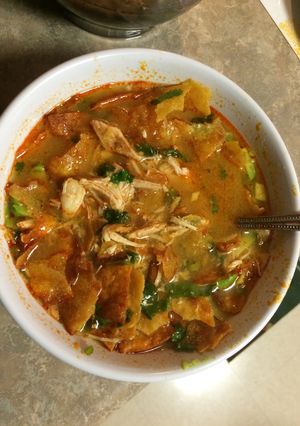 A picture of Chicken Tortilla Soup.