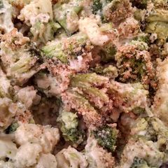 A picture of Broccoli and Cauliflower Parmesan Bake made Skinnier.