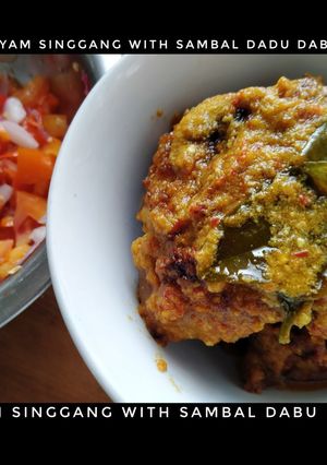 Foto resep Ayam singgang with dabu dabu
