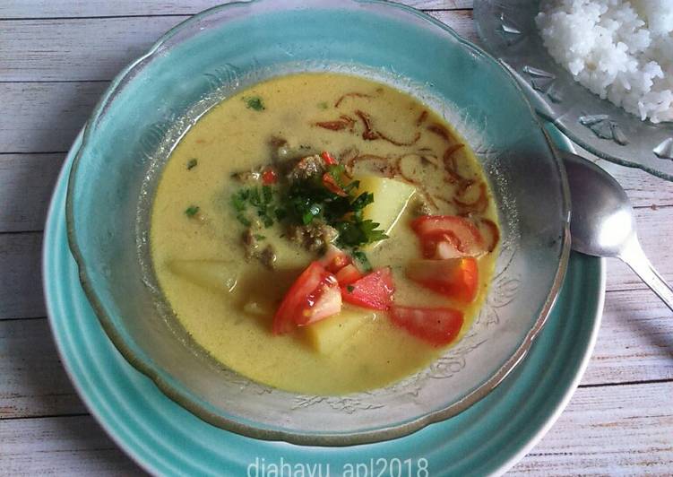 Resep Soto betawi santan Anti Gagal