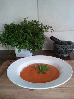 A picture of Delicious Tomato Soup.
