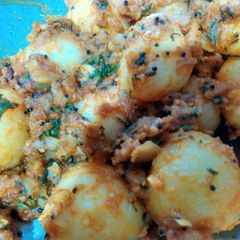 A picture of Masala potatoes.