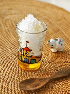A picture of Shaved Ice with Preserved Lemons.