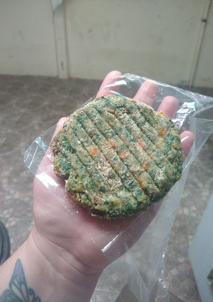 Una foto de Hamburguesa de Acelga y carne soya