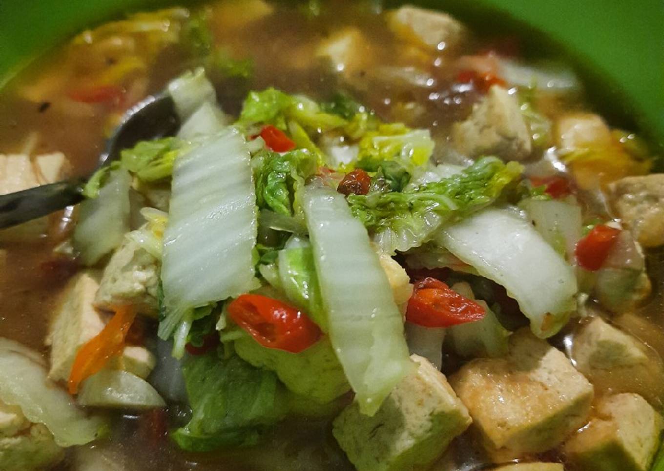 Tumis Sawi Putih Mix Tahu