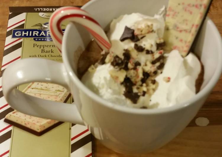 Recipe of Homemade Peppermint hot chocolate