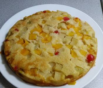 How To Serving Recipe Sarahs Magic Mixed fruit upside down cake Most Delicious