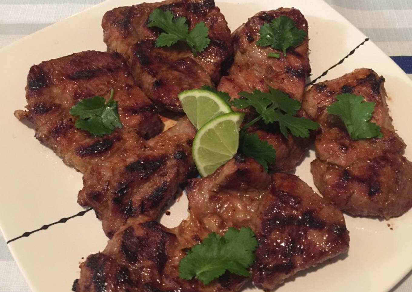 Grilled Vietnamese lemongrass pork
