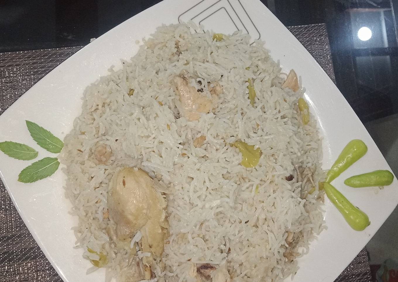 White chicken pulao...