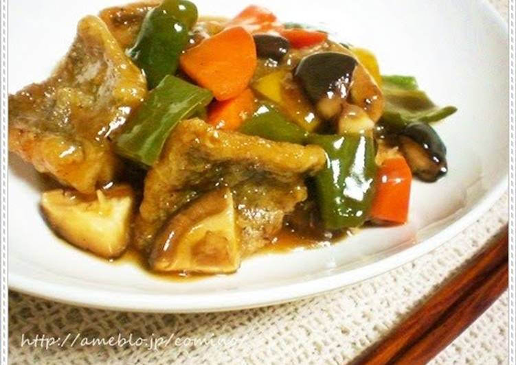 Recipe of Quick White Fish &amp; Vegetables with Black Vinegar and Chinese 5-Spice