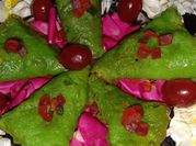 A picture of rose petals leaves