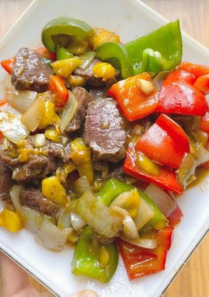 Hình của món Bò Lúc Lắc.