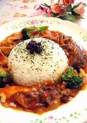 A picture of Hashed Beef Rice in 15 Minutes.