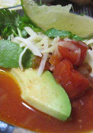 A picture of Tortilla Soup.
