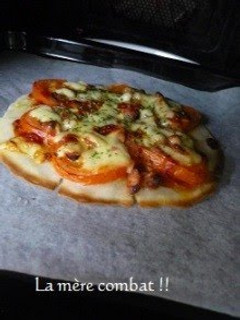 A picture of Gluten-free Pizza Crust made from Rice Flour.