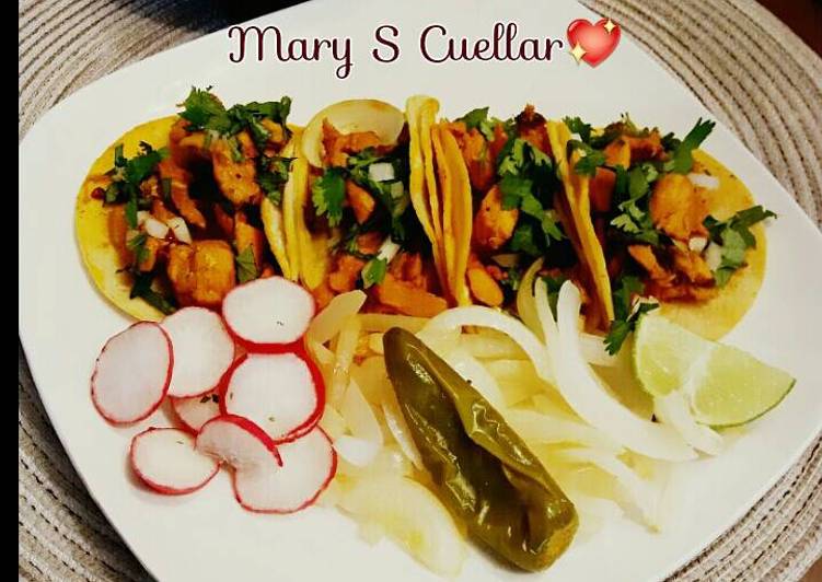 Tacos al pastor 😋😋 Receta-Mary S Cuellar🍴🍴