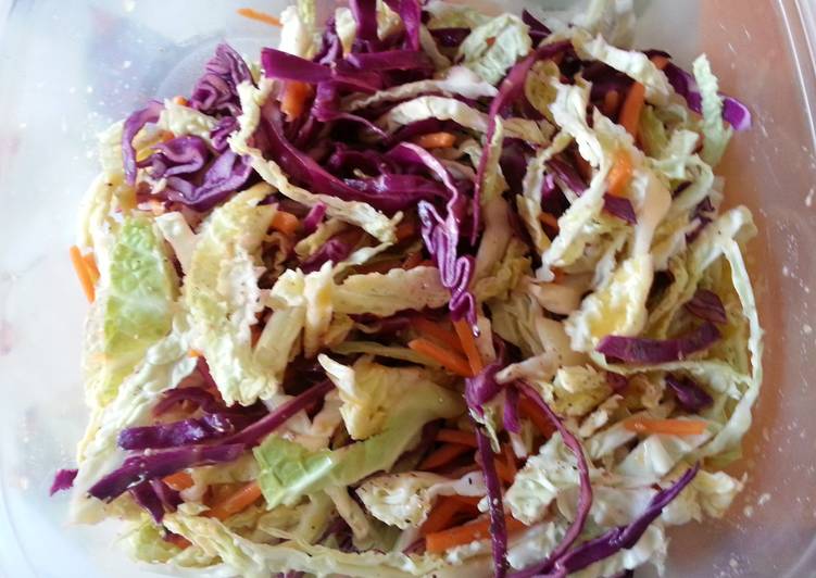 Steps to Prepare Homemade Citrus Cole Slaw