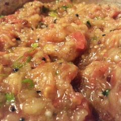 A picture of Baigan Bharta / Brinjal (Eggplant) Chutney ( వంకాయ పచ్చడి ).