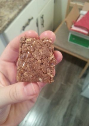 A picture of No bake protein bars.