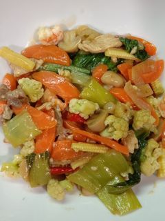 Foto resep Capcay ayam udang simpel