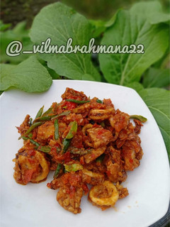 Foto resep 5. Cumi tempe sambal petai
