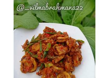 Resep Terbaru 5. Cumi tempe sambal petai Mantul Banget