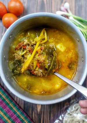 Foto resep 1007) Aseman Daging Daun Kedondong