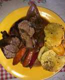 Tapa de asado al horno con papas 😋