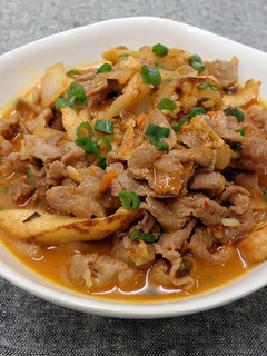 韓式泡菜炒肉片 ★肉片快餐4 的食譜成品照片
