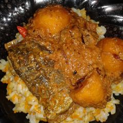 A picture of Fish Biriani.