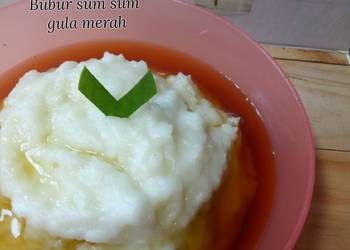 Masakan Unik Bubur sum sum gula merah Nikmat Lezat