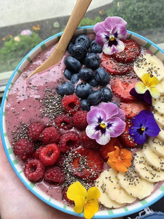 Una foto de Batido de bayas (Vegan)