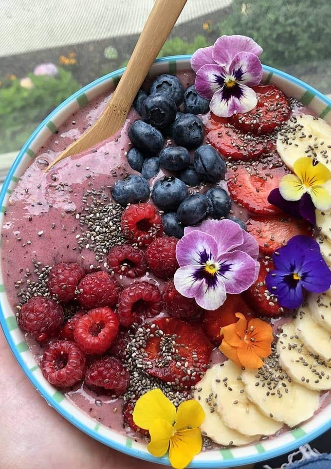 Una foto de Batido de bayas (Vegan)