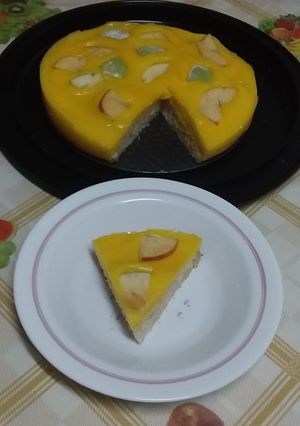 صورة لوصفة كيكة الكاسترد على طريقتي