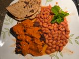 Bistec de Res en Salsa de cacahuetes