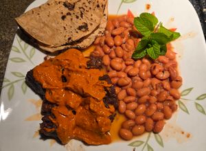 Una foto de Bistec de Res en Salsa de cacahuetes
